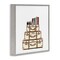 Stupell Industries Cream Luggage Stack Framed Giclee, design by Amanda Greenwood